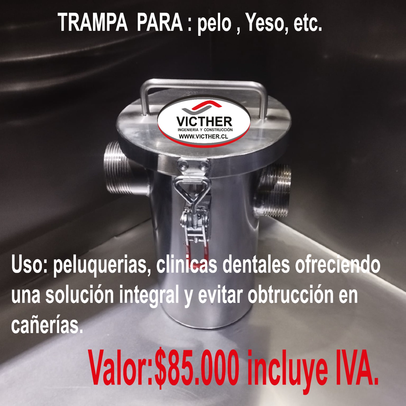 trampa de pelos